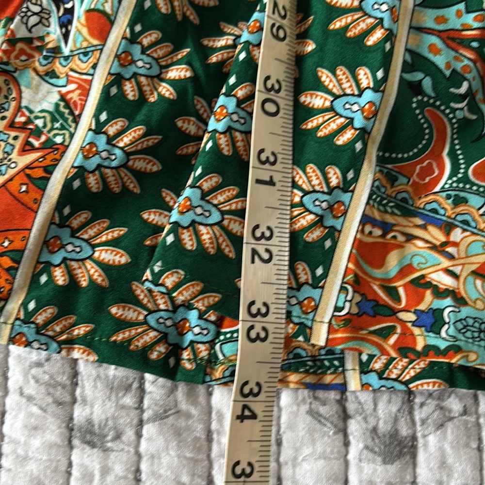 Cupshe Floral Ornate Print Tie Front Dress or Swim Coverup - Picture 10 of 10